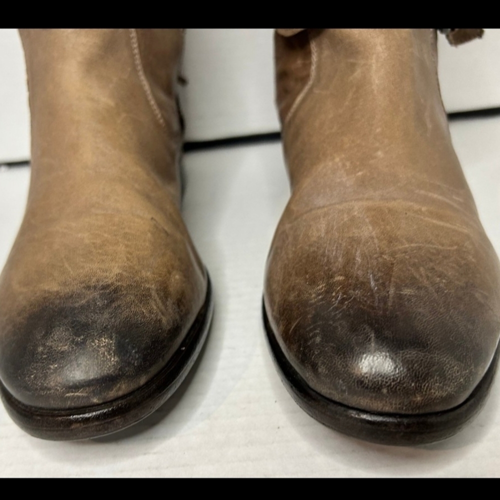 Brown Leather Knee-High Boots - Picture 8 of 10